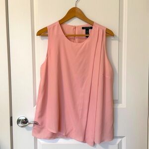 RALPH LAUREN Pink Tank Blouse SIZE 12